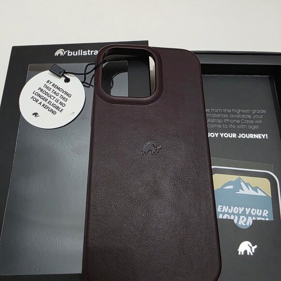 New Bullstrap Leather Case w/MagSafe - iPhone 14 Pro  Max  + Wallet - Picture 3 of 9
